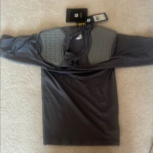 Under Armour Dark Gray Padded Compression Shirt